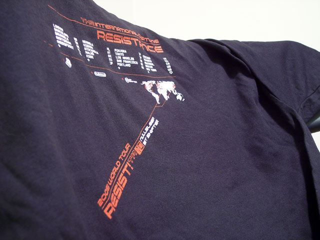 Int'l Chiptune Resistance Tour T-Shirt - Back